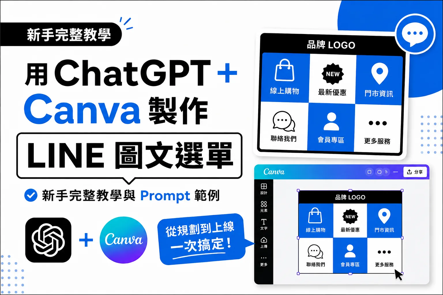 LINE 圖文選單怎麼用 Canva 做？從規劃到上線完整教學（2026）