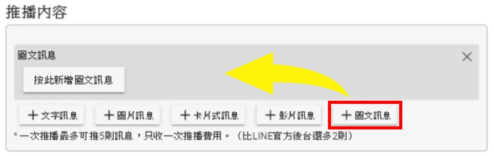 新增一則 圖文訊息