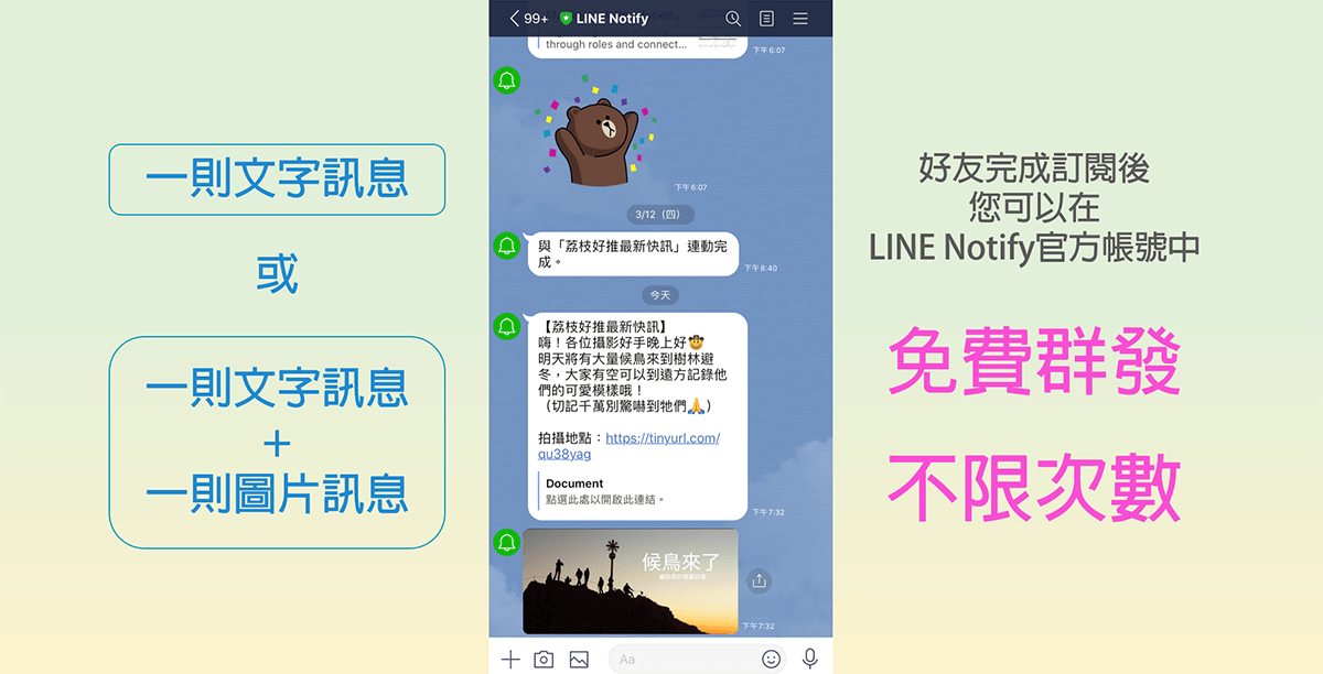 荔枝好推 LINE Notify模組介紹&教學